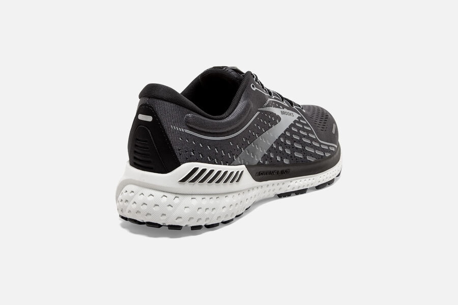 Brooks Adrenaline Gts 21 Road Löparskor Herr - Svarta/Grå - 9178-XIAJW